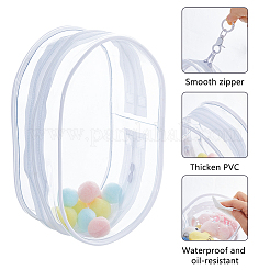 人形用の透明なプラスチック製収納ジッパーバッグ  留め具付きの長方形  ホワイト  180x70x122mm&nbsp;DIY-WH0899-713A