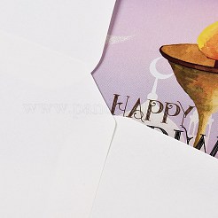 Rectangle Diwali Day Paper Greeting Card&nbsp;DIY-NH0010-01C