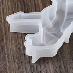 DIYシリコンモールド  UVレジン用  エポキシ樹脂工芸品作り  ヒョウ  ホワイト  210x74x25mm&nbsp;SIMO-C020-01B