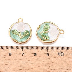 Rack Plating Alloy Enamel Pendants&nbsp;ENAM-N056-414