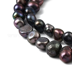 Natural Cultured Freshwater Pearl Beads Strands&nbsp;PEAR-P064-19J-05E