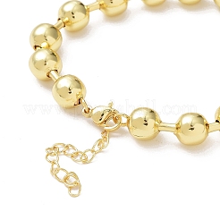 Rack Plating Brass Ball Chain Bracelets for Women&nbsp;BJEW-G676-01D-G