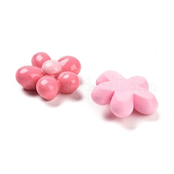 オペーク樹脂カボション  5  - 花びらの花  ミックスカラー  18.5x19.5~20x7.5mm&nbsp;RESI-F045-04A