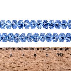Crackle Transparent Glass Beads Strands&nbsp;GLAA-N068-03A-03