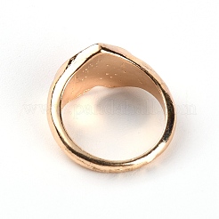 合金リング  エナメルリング付き  ゴールドカラー  ハート  レッド  2.5mm  内径：17mm&nbsp;LS-RJEW-WH0002-07