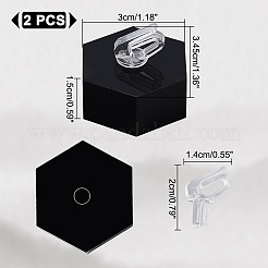 Acrylic Finger Ring Display Holders&nbsp;RDIS-WH0020-02A-02