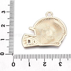 Rugby Theme Alloy Enamel Pendants&nbsp;ENAM-T021-05KCG