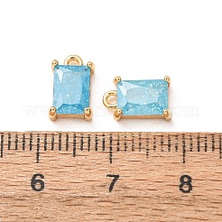 Brass Pave Cubic Zirconia Charms&nbsp;CU-K002-40G-B