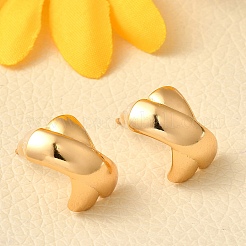 Brass Stud Earrings&nbsp;EJEW-Z083-02G