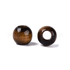 Natural Tiger Eye European Beads&nbsp;G-Q607-02S