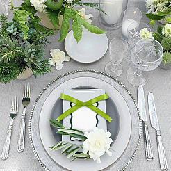 100Pcs Rectangle Paper Table Cards with 100Pcs Polyester Ribbons for Wedding Party Celebration Supplies&nbsp;OFST-WH0004-122B