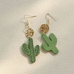 Alloy Acrylic Dangle Earrings&nbsp;FS-WG7F4A0-01