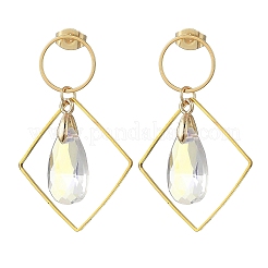 Brass Dangle Stud Earring for Women&nbsp;EJEW-JE07354