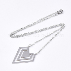 Non-Tarnish 201 Stainless Steel Pendant Necklaces&nbsp;NJEW-T009-JN106-1-40