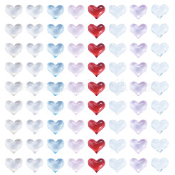 160Pcs 8 Colors Heart Resin Cabochons&nbsp;MRMJ-TA0001-51