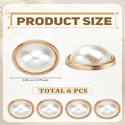 6Pcs Alloy Shank Buttons&nbsp;BUTT-LP0001-22