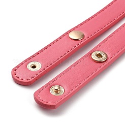 Puレザーバッグハンドル  鉄のスナップボタン付き  ライトコーラル  62x1.95x0.6cm&nbsp;DIY-B067-01G-10