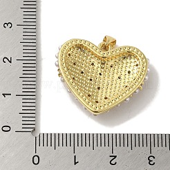 Rack Plating Brass Micro Pave Cubic Zirconia Pendants&nbsp;KK-P272-06G