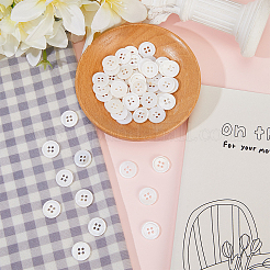 60Pcs Natural Shell Buttons&nbsp;BUTT-WR0001-33