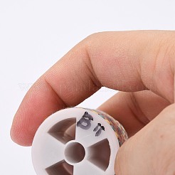 メタリック糸を使用した4本撚りポリコットンコード  手作りマクラメ綿ロープ  ひも壁掛け用植物ハンガー  カラフル  1.5mm  約4.3ヤード（4m）/ロール&nbsp;OCOR-Z003-D11