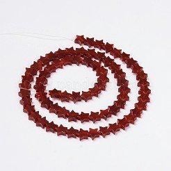 天然カーネリアンスタービーズ連売り  エネルギーの安定化のために  8x3mm  穴：1mm  約51個/連  15.3インチ&nbsp;G-M201-31-8mm