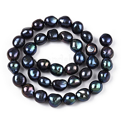 Natural Cultured Freshwater Pearl Beads Strands&nbsp;PEAR-N014-10C