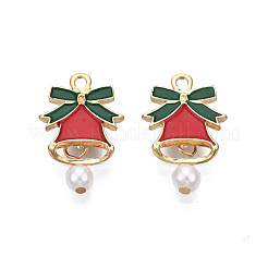 Rack Plating Alloy Enamel Pendants&nbsp;ENAM-N055-153A