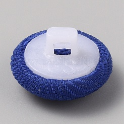 Plastic with Cotton Cloth Shank Buttons&nbsp;BUTT-WH0029-26C-07