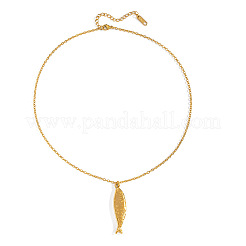 European 304 Stainless Steel Ocean Fish Pendant Necklaces for Women&nbsp;JS5120