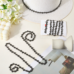 S-shaped Glass Rhinestone and Iron Cup Chains&nbsp;DIY-WH20032-25B-01