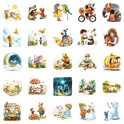 50Pcs Cartoon Fairy Tale Themes Paper Sticker&nbsp;STIC-C012-14