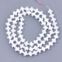 Spray Painted Non-magnetic Synthetic Hematite Beads Strands&nbsp;G-T116-18A-16