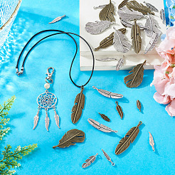 40Pcs 10 Styles Tibetan Style Alloy Pendants&nbsp;TIBEP-TA0001-44