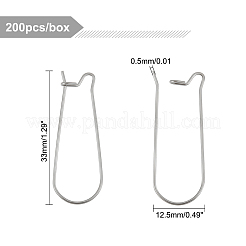 304 Stainless Steel Hoop Earring Settings&nbsp;STAS-UN0018-22P