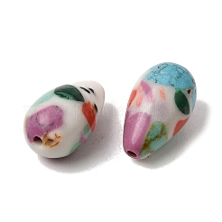 合成宝石ビーズ  模様と涙  ミックスカラー  16x10mm  穴：1.5mm&nbsp;GG-CBA75B3-02