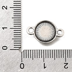 Tibetan Style Alloy Connector Cabochon Settings for Enamel&nbsp;FIND-D042-10A-AS
