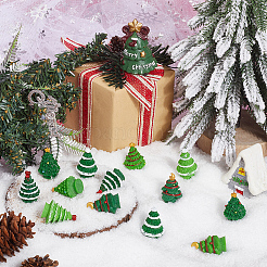 30Pcs 10 Styles Christmas Resin Sculpture Ornaments&nbsp;RESI-SC0005-91