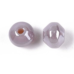 不透明色のガラスシードビーズ  窓ガラススタイル  ランタン  ロージーブラウン  6~6.5x5~5.5mm  穴：1.4~1.6mm  約1730個/ポンド&nbsp;SEED-N007-34J