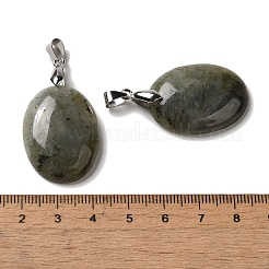 Natural Labradorite Pendants&nbsp;G-Z055-03P-03
