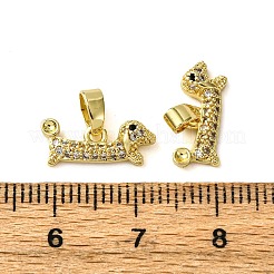 Brass Micro Pave Clear Cubic Zirconia Pendant Rhinestone Settings&nbsp;KK-F911-31G