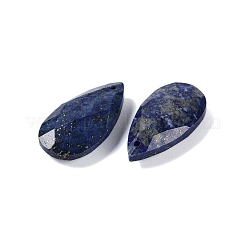 天然石ラピスラズリペンダント  多面カット  ティアドロップ  25x13x6mm  穴：1mm&nbsp;X-G-C140-05G