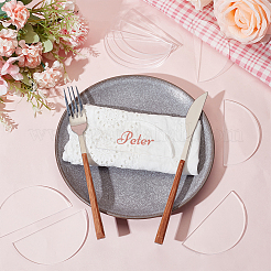 Transparent Acrylic Blank Place Cards&nbsp;TACR-WH0006-07A
