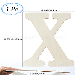 手紙 未完成 MDF シート  文字x  375x325x0.4mm&nbsp;WOOD-WH20012-008X