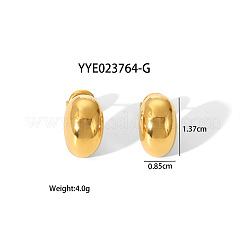 Stylish 304 Stainless Steel Oval Stud Earrings&nbsp;LT6363-1