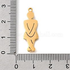 304 Stainless Steel Pendants&nbsp;STAS-S178-05G-A
