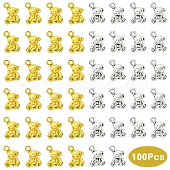 100Pcs 2 Colors Tibetan Style Alloy Pendants&nbsp;FIND-YW0011-96