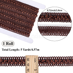 ポリエステルリボン1個  カーテンの装飾用  ココナッツブラウン  3/4インチ（18mm）  約5.00ヤード（4.57m）/ pc&nbsp;OCOR-CY0001-44