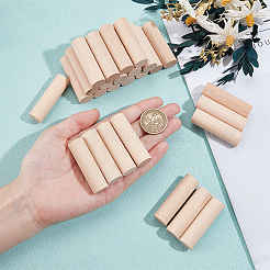 ブナ材クラフトスティック60本  丸い木の棒  モデル構築のためのDIY木製工芸品の家の庭の装飾  バリーウッド  5.1x1.5cm&nbsp;DIY-NB0014-64