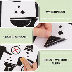 PVC Public Toilet Sign Stickers&nbsp;AJEW-WH20006-102B