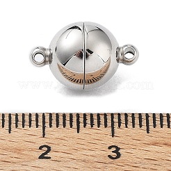Tarnish Resistant 304 Stainless Steel Magnetic Clasps with Loops&nbsp;X-STAS-E006-52-01